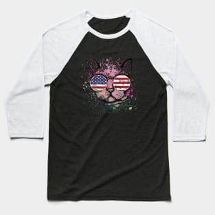 Cat EEUU Baseball T-Shirt